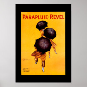 Cappiello Poster Umbrella "Parapluie - Revel"