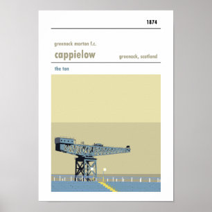 Cappielow, Greenock Haynes handdruk Poster