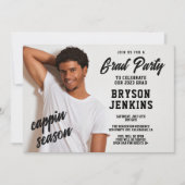 Cappin Season Masculine Afstuderen Uitnodiging (Voorkant)