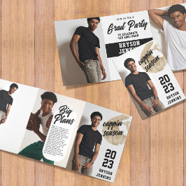 Cappin Season Masculine Afstuderen Uitnodiging