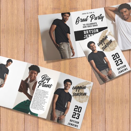 Cappin Season Masculine Afstuderen Uitnodiging