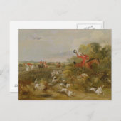 Capping on Hounds, Bachelor's Hall, 1836 (olie op  Briefkaart (Voorkant / Achterkant)