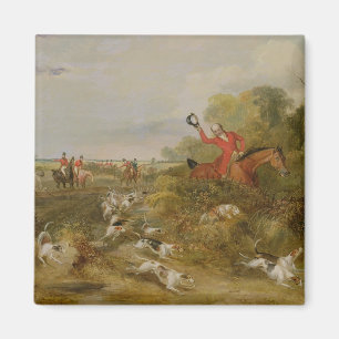 Capping on Hounds, Bachelor's Hall, 1836 (olie op Magneet