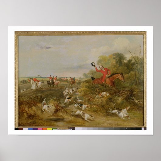 Capping on Hounds, Bachelor's Hall, 1836 (olie op Poster (Voorkant)