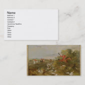 Capping on Hounds, Bachelor's Hall, 1836 (olie op  Visitekaartje (Voorkant / Achterkant)