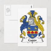 Capps Family Crest Briefkaart (Voorkant / Achterkant)