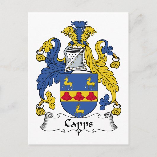 Capps Family Crest Briefkaart (Voorkant)