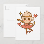 Cappuccina Ballerina Italian Ausweis Briefkaart (Voorkant / Achterkant)