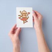 Cappuccina Ballerina Italian Ausweis Flyer (Hand)