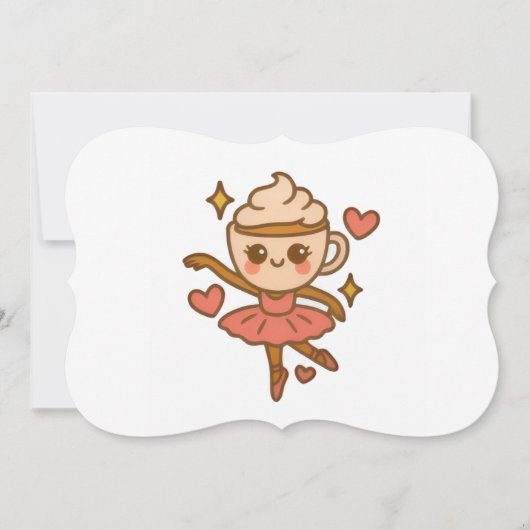 Cappuccina Ballerina Italian Ausweis Kaart (Voorkant)