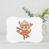 Cappuccina Ballerina Italian Ausweis Kaart (Staand voorkant)