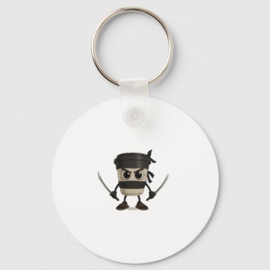 Cappuccino Assassino Funny Italian Sleutelhanger (Voorkant)