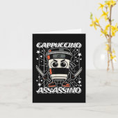 Cappuccino-Assassino Italiaans-Brainrot Koffie Ass Kaart (Gele Bloem)