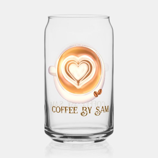 cappuccino blikvorm glas (Achterkant)