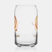 cappuccino blikvorm glas (Links)