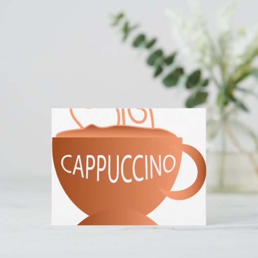 Cappuccino Briefkaart (Staand voorkant)