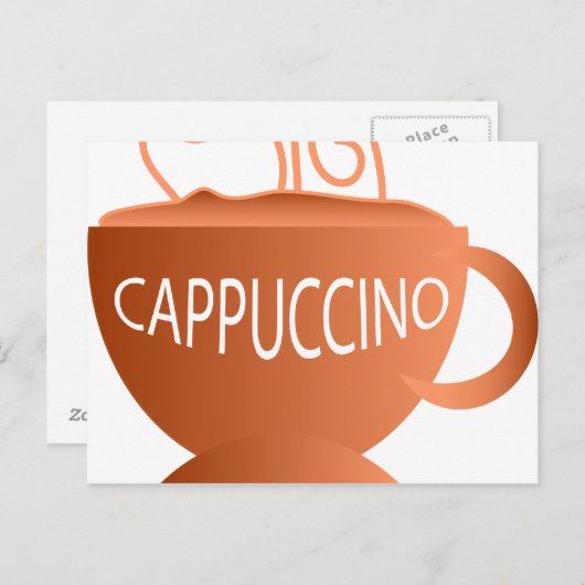 Cappuccino Briefkaart (Voorkant / Achterkant)