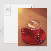 Cappuccino Briefkaart (Voorkant / Achterkant)