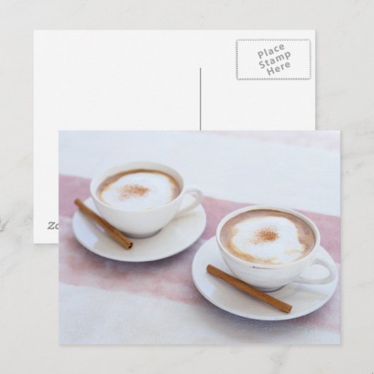 Cappuccino Briefkaart (Voorkant / Achterkant)