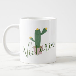 Cappuccino Cactus Naam Reuzen Koffiemok Grote Koffiekop