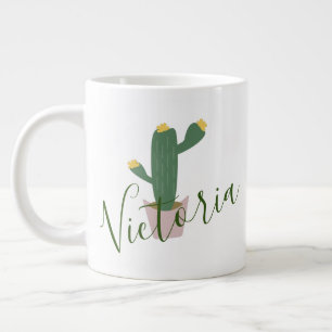 Cappuccino Cactus Naam Reuzen Koffiemok Grote Koffiekop