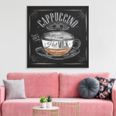 Cappuccino Canvas Afdruk (Insitu (Woonkamer))