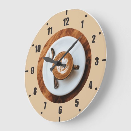 Cappuccino Clock Grote Klok (Hoek)