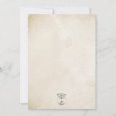 Cappuccino crème rustieke Rozen Kaart (Achterkant)