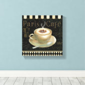 Cappuccino Cup Canvas Afdruk (Insitu (Houten vloer))