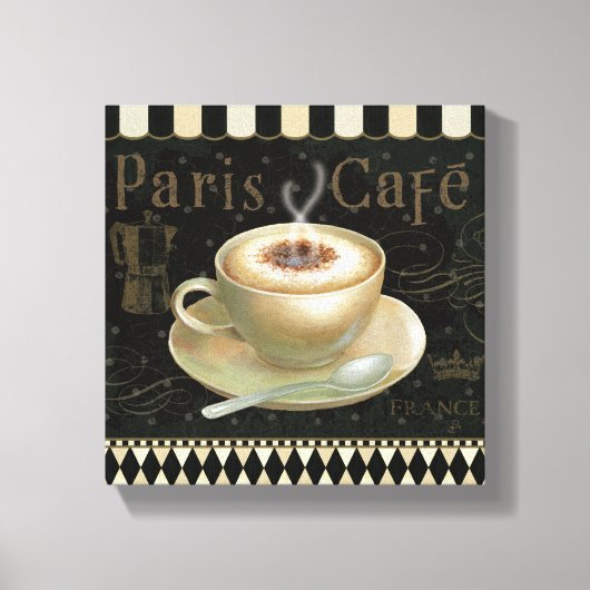 Cappuccino Cup Canvas Afdruk (Voorkant)