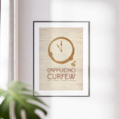 Cappuccino Curfew – 11AM Coffee Art Print