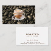 Cappuccino Drink \ Koffiebonen Visitekaartje (Voorkant / Achterkant)
