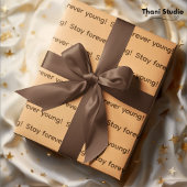 Cappuccino Eenvoudig Gewoon Modern Elegant Cadeau Satijnen Lint