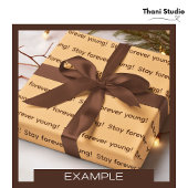 Cappuccino Eenvoudig Gewoon Modern Elegant Cadeau Satijnen Lint