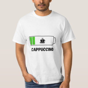 'CAPPUCCINO -eenvoudige unieke typografie T-shirt