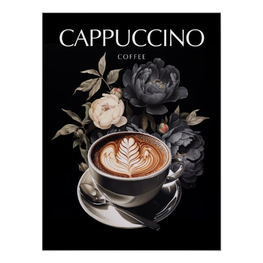 Cappuccino Elegantie Perfect Poster (Voorkant)