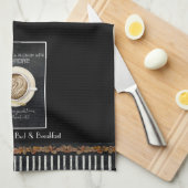 Cappuccino Heart Art Caffeine Coffee Bed Breakfast Theedoek (Quarter Fold)