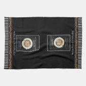 Cappuccino Heart Art Caffeine Coffee Bed Breakfast Theedoek (Horizontaal)