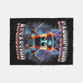 Cappuccino Ino Brainrot Italiaanse meme Fleece Deken (Voorkant (Horizontaal))