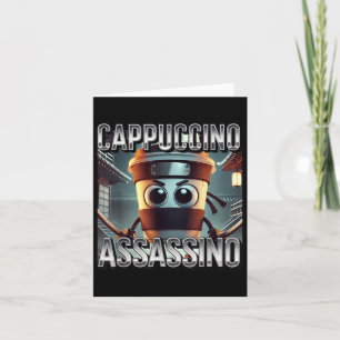 Cappuccino Ino Coffee Lovers Italian Brainrot Meme Kaart