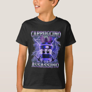 Cappuccino Ino Coffee Lovers Italian Brainrot Meme T-shirt