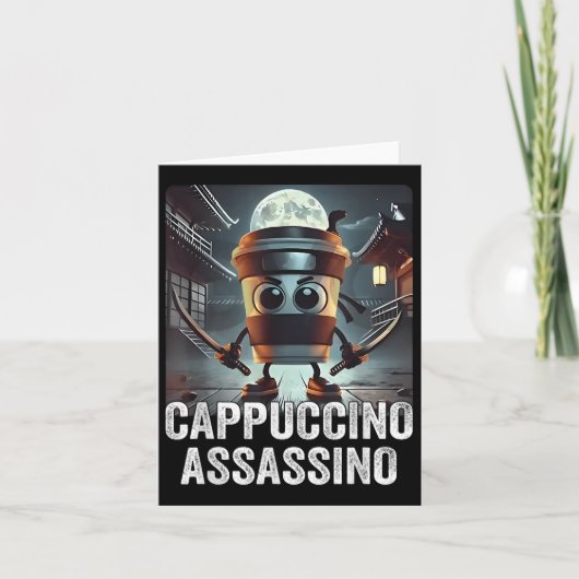 Cappuccino Ino, Italiaanse brainrot meme, espresso Kaart (Voorkant)