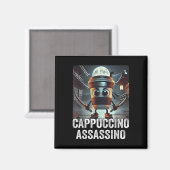 Cappuccino Ino, Italiaanse brainrot meme, espresso Magneet (Voorkant / Achterkant)