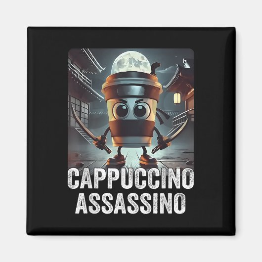 Cappuccino Ino, Italiaanse brainrot meme, espresso Magneet (Voorkant)