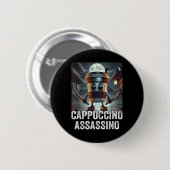 Cappuccino Ino, Italiaanse brainrot meme, espresso Ronde Button 5,7 Cm (Voorkant /achterkant)