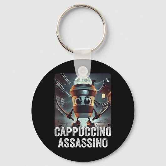 Cappuccino Ino, Italiaanse brainrot meme, espresso Sleutelhanger (Voorkant)