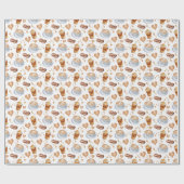 Cappuccino Inpakpapier (Vlak)