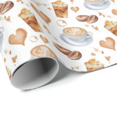 Cappuccino Inpakpapier (Rol Hoek)