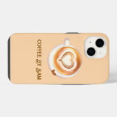 cappuccino iPhone hoesje (Achterkant horizontaal)