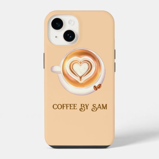 cappuccino iPhone hoesje (Achterkant)